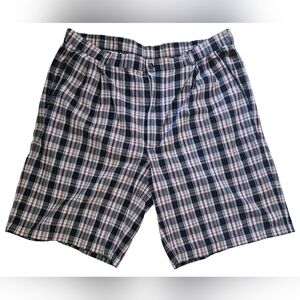 Haggar Plaid Cargo Shorts Men 38